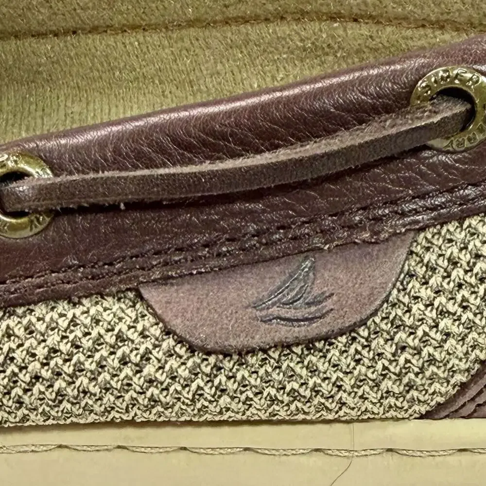Sperry Top-Sider Bluefish Brown Leather Mesh Boat Shoes